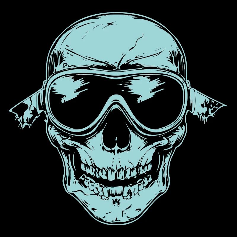 skull ski goggles