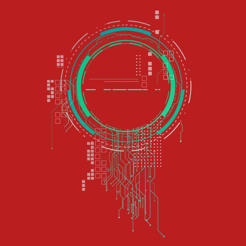 cpu pc platine raumschiff code nerd pc pixel coder