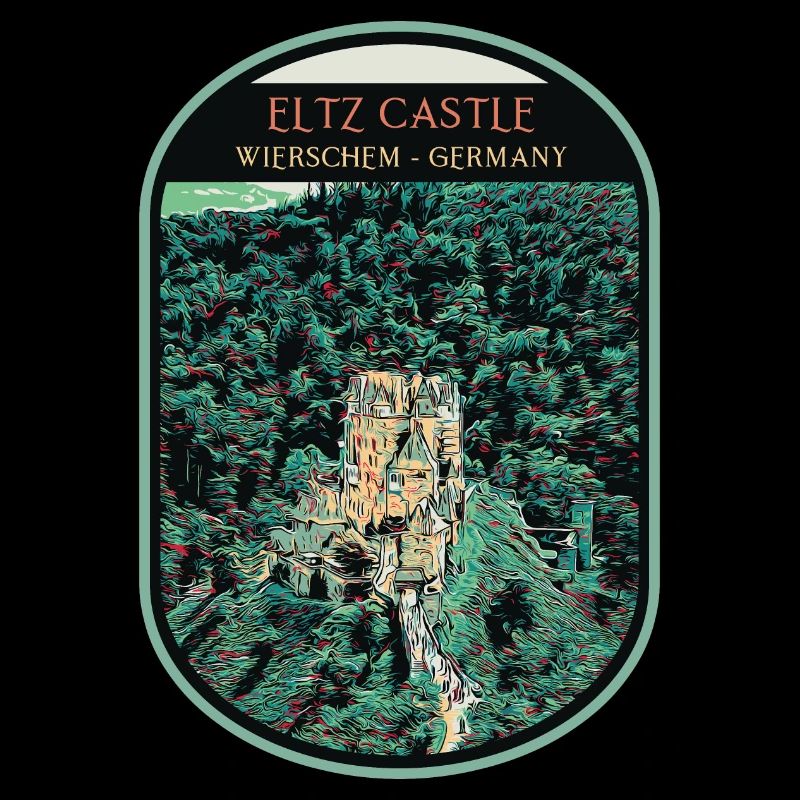 Illustration Schloss Eltz, Moseltal