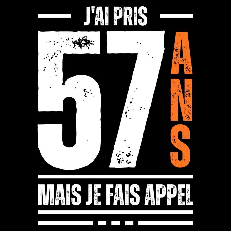 57 ans / t-shirt 57 ans / idée cadeau 57 ans