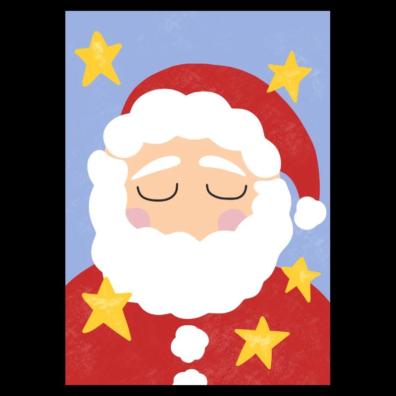 Weihnachtsmann und Sterne