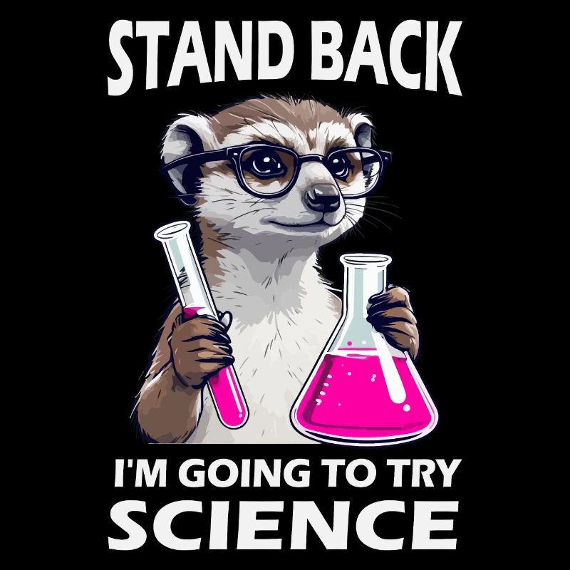Zurücktreten - Erdmännchen probiert Wissenschaft