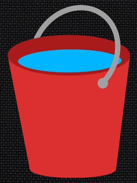 Bucket full of water