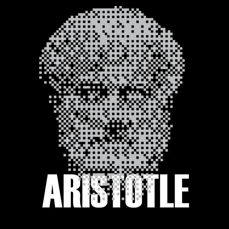 Pixel Aristotle Head Mosaic