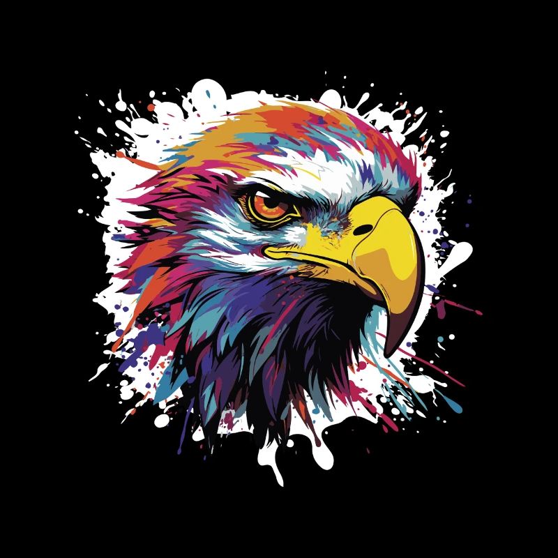 Eagle Animal Pop Art Head