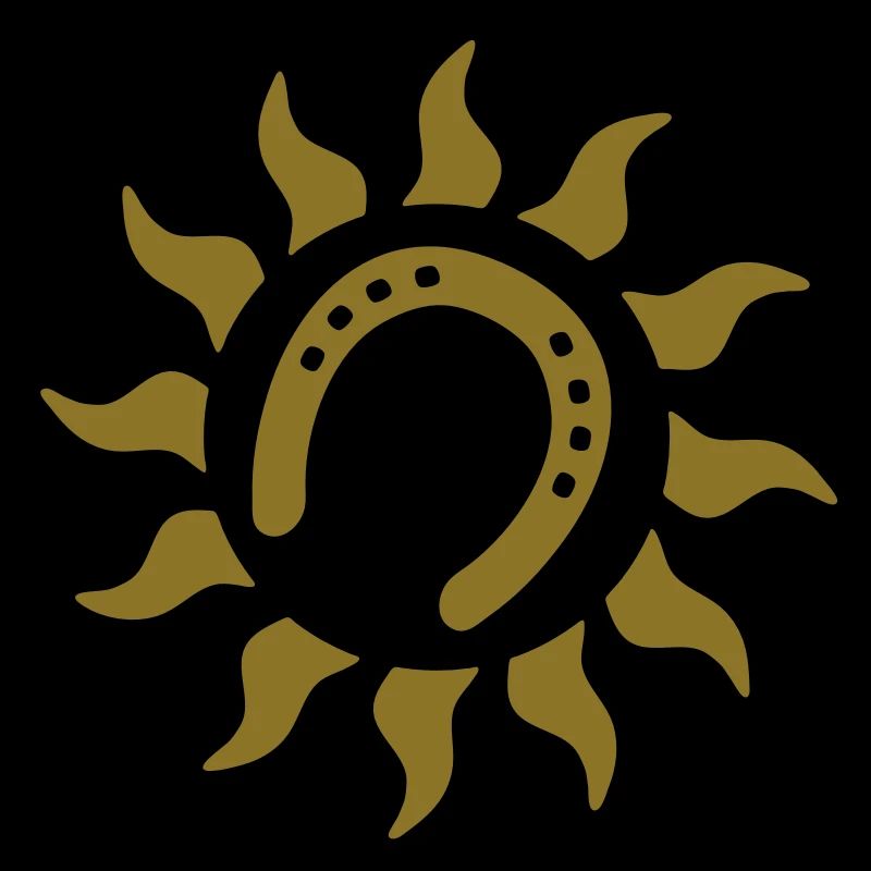 Fer à cheval soleil