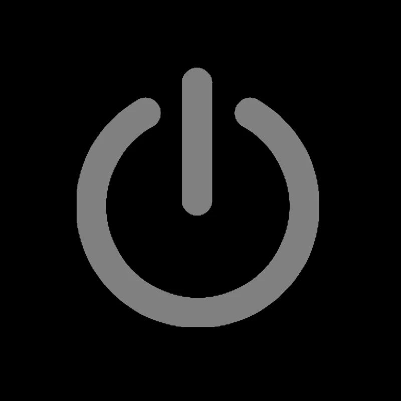power off gray