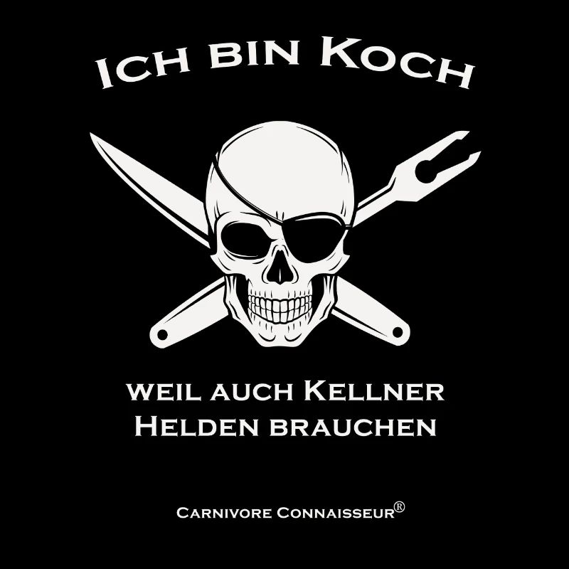 Shirt für Köche: Ich bin Koch, weil auch Kellner
