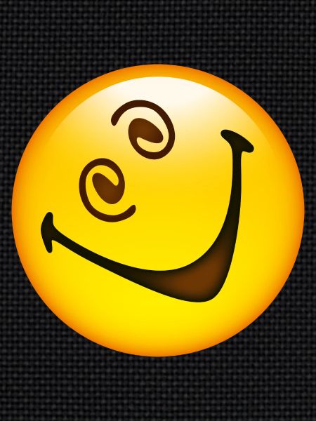 Smiley Glossy Crazy Happy
