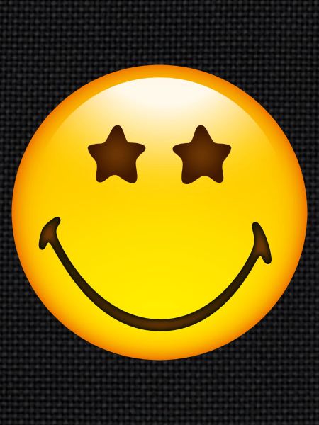 Smiley Glossy Stars