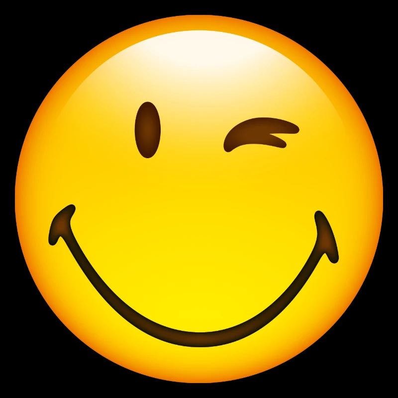 Smiley Glossy Happy Blink