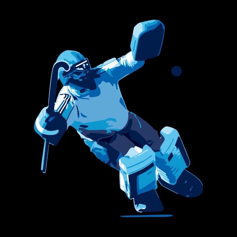 Torwart blau