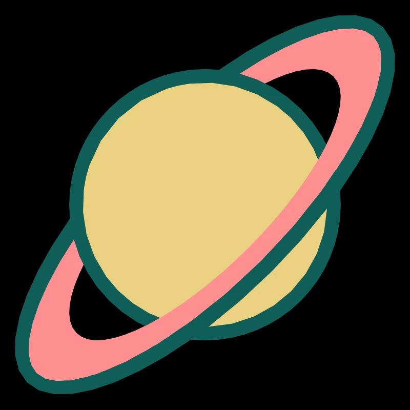 Planet Saturn (Cartoon)