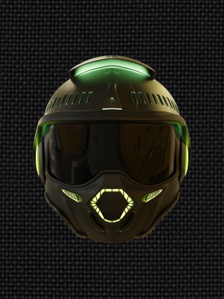 Sleek Futuristic Helmet