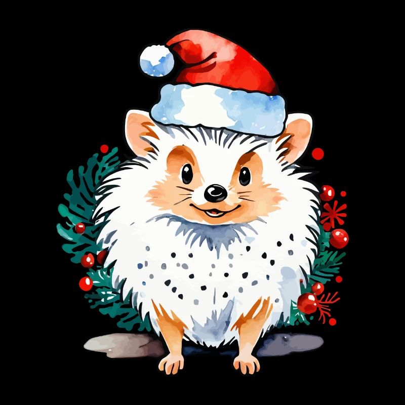 Dessin de Noël hérisson