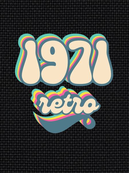 1971 retro idée cadeau