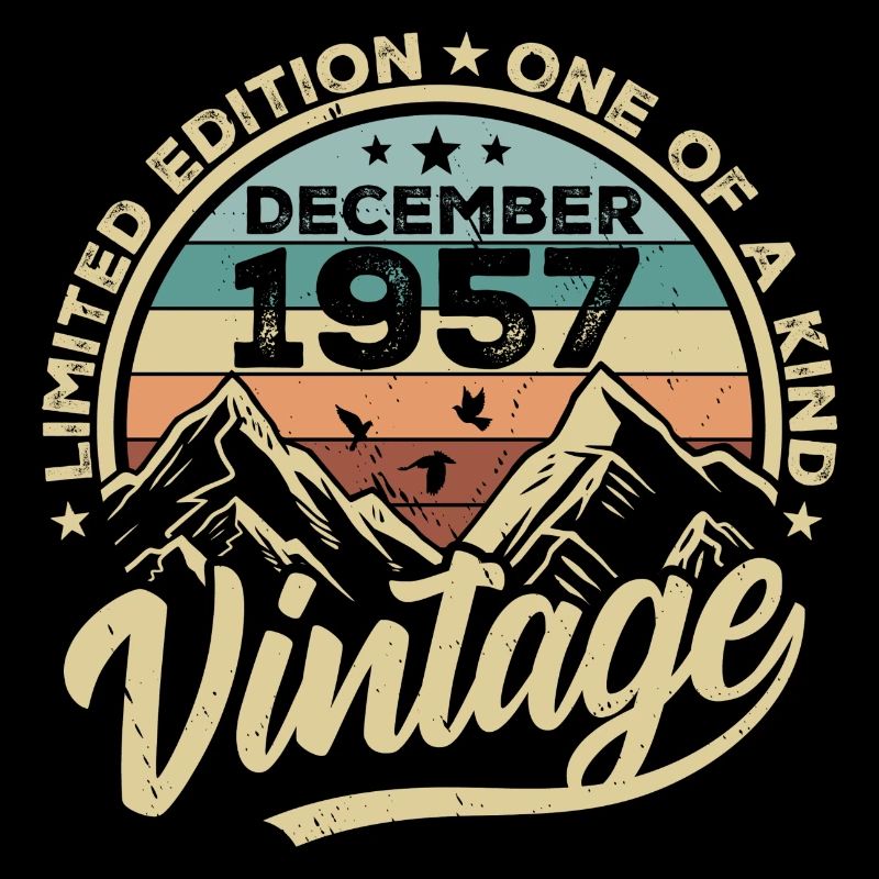 Original Dezember 1957 - 68. Geburtstag Geschenk