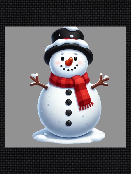 Cheerful snowman