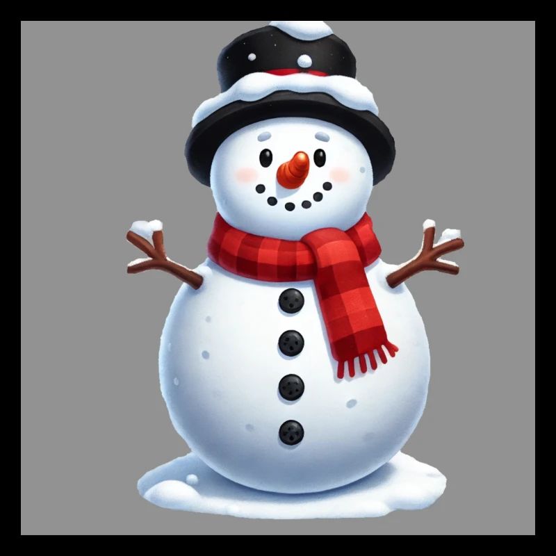 Fröhlicher Schneemann