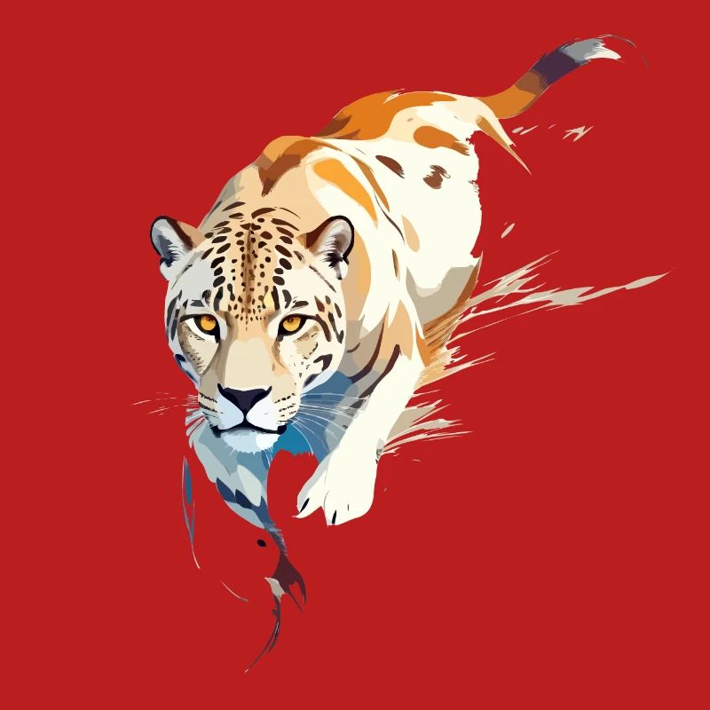 Leopard Vector Art with Vibrant Illustration
