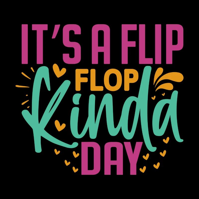 Es ist ein Flip-Flop-Tag