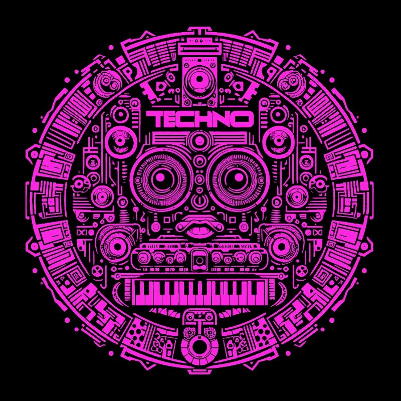 Techno Music Logo