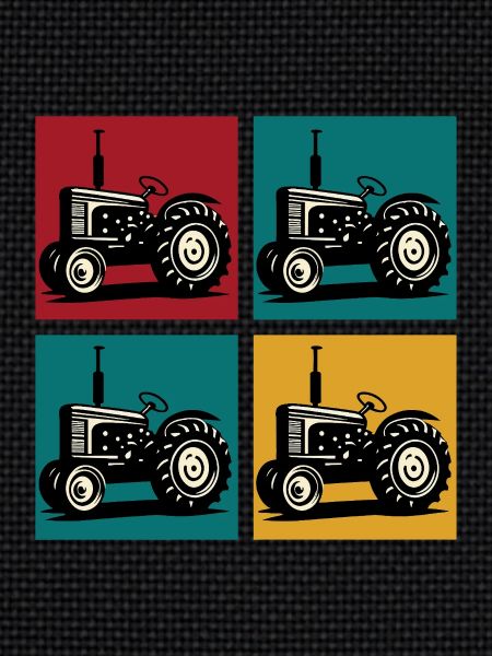 Retro-Oldtimer-Traktor