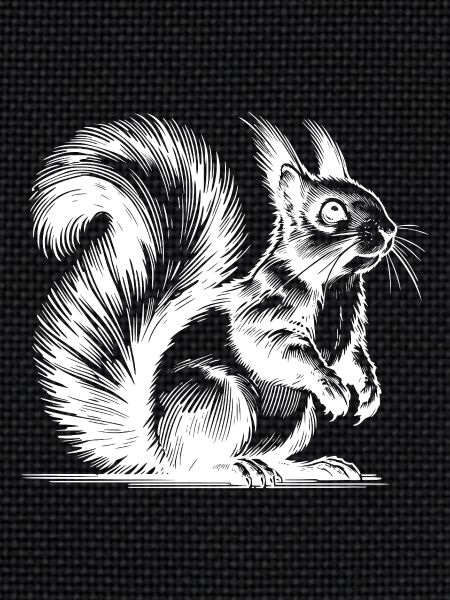 Squirrel Pencil Kids Drawing