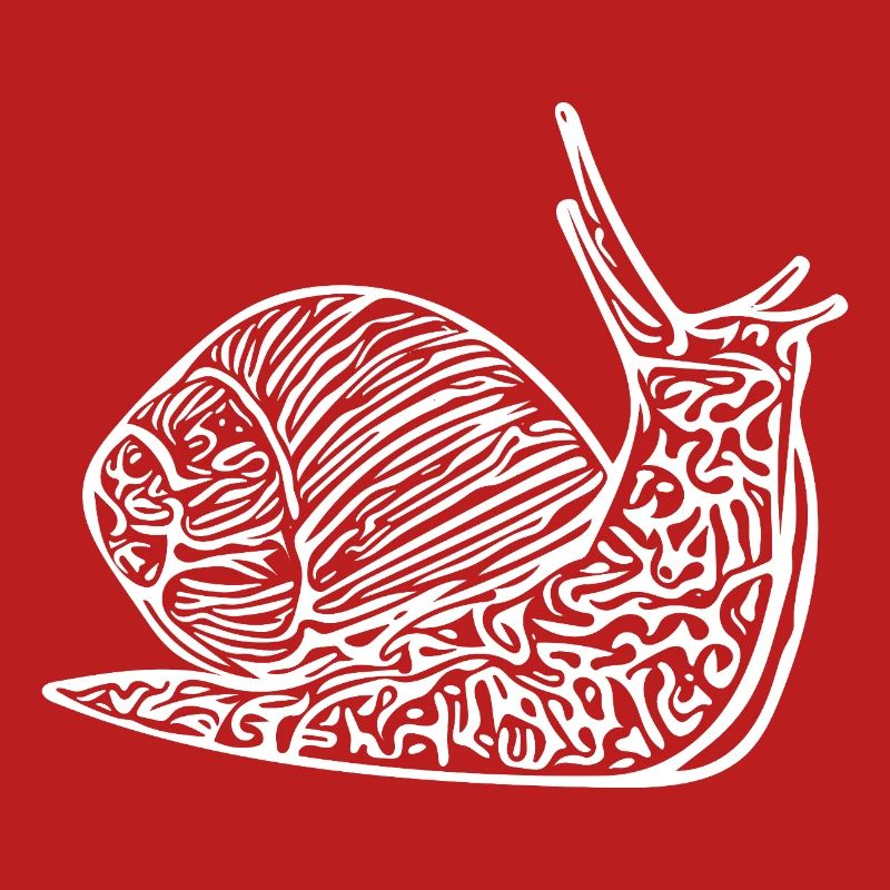 Escargot mignon avec maison