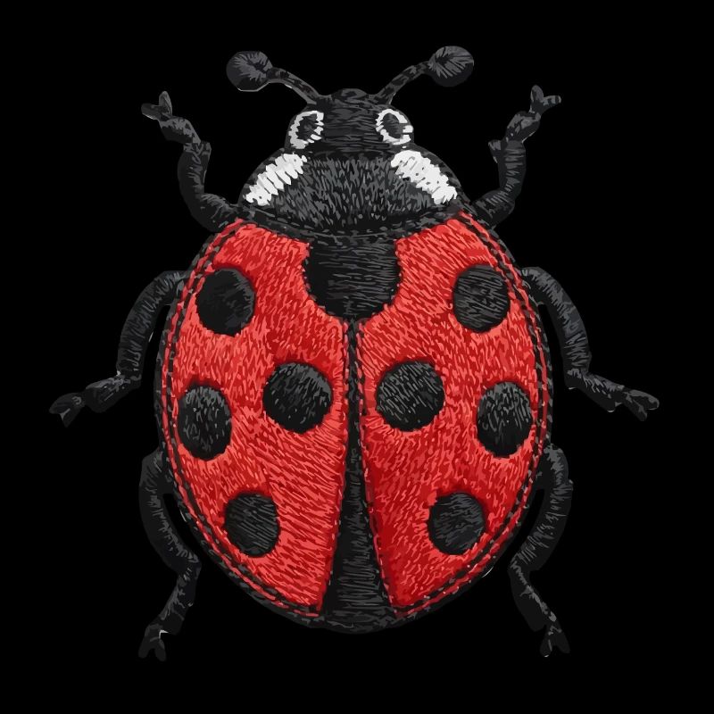 Coccinelle brodée