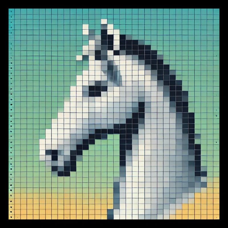 2024 Horse NFT Head Comic High Definition