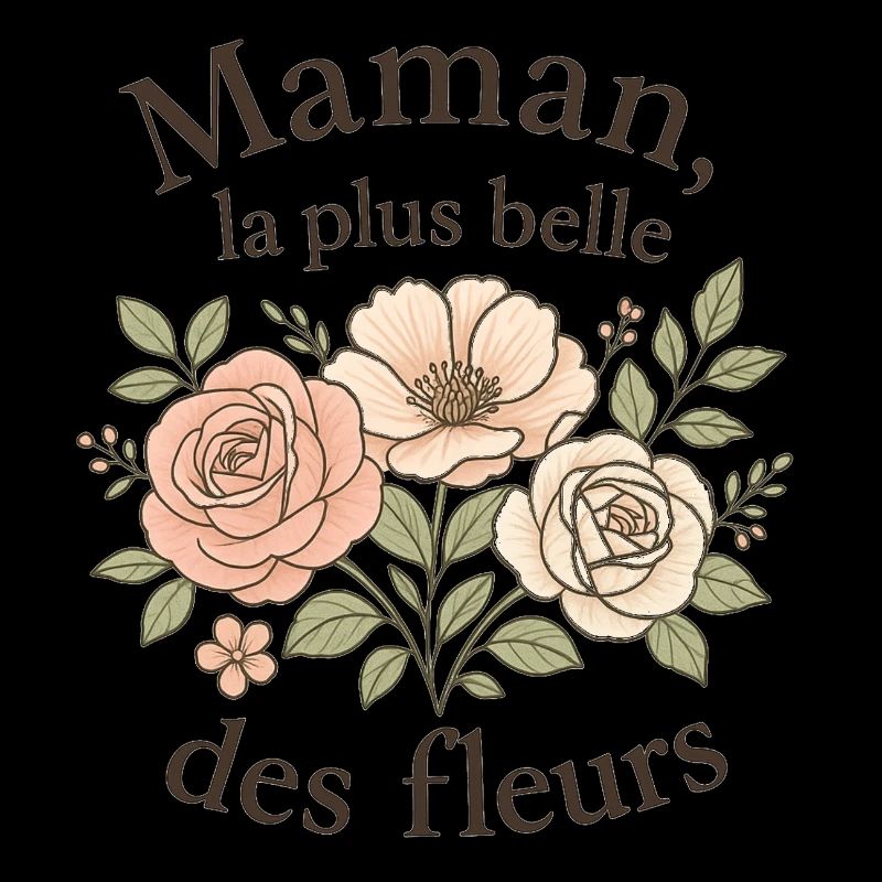 Maman la plus belle des fleurs