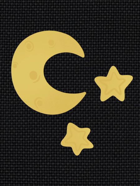 Lune et étoiles