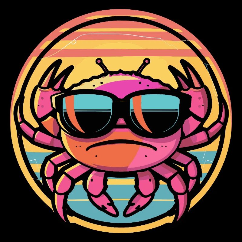 Krebs Krabbe Cool Comic