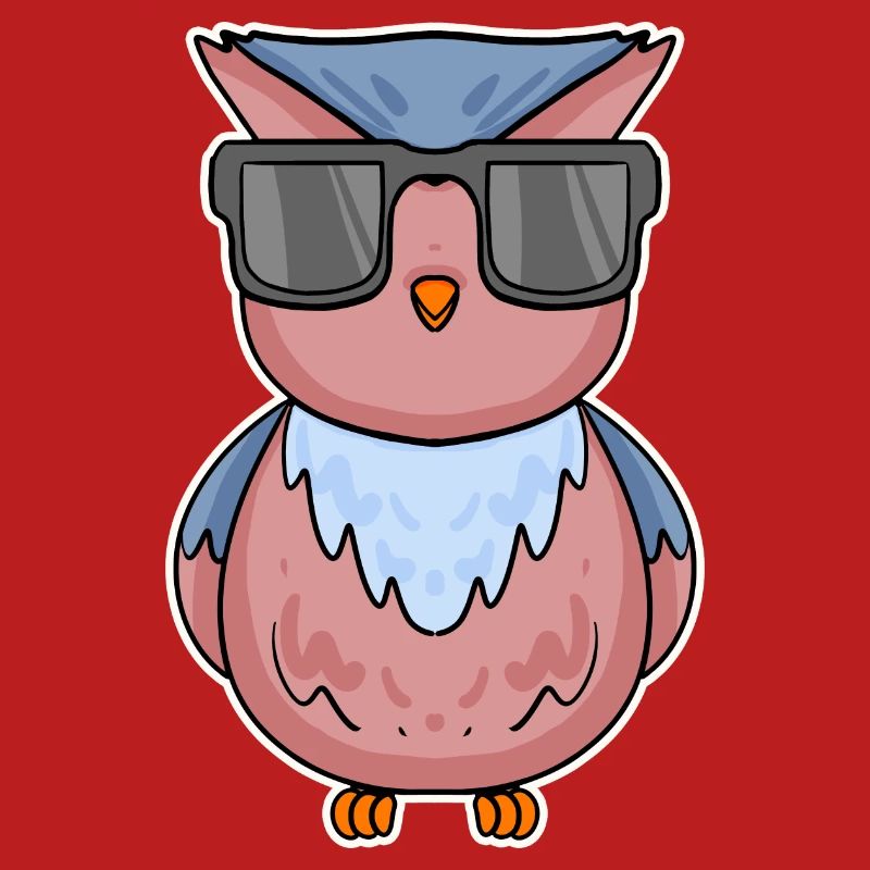 Eule mit Brille
