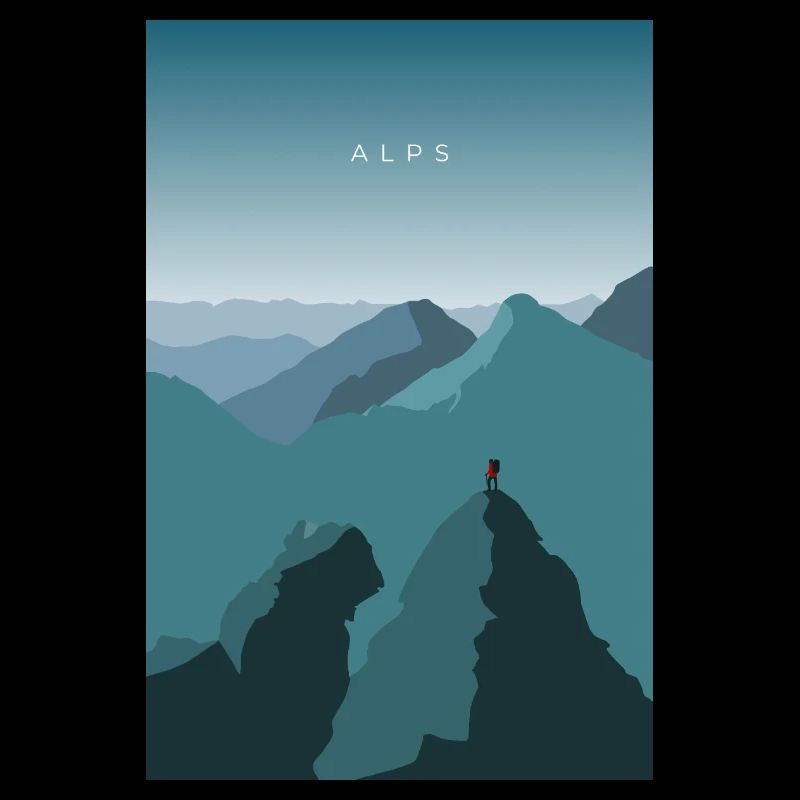 Alps - Reise Design Berge Alpen