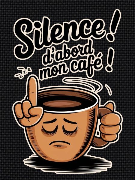 silence! D'abord mon café