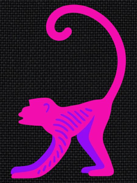 Neon Pink Monkey