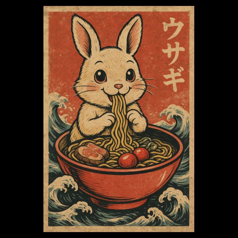Vintage Usagi Ramen-Hase