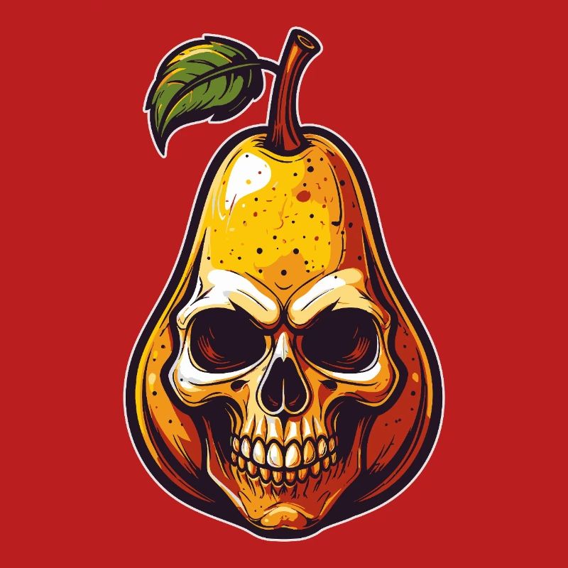 Birnen Skull Comic Style