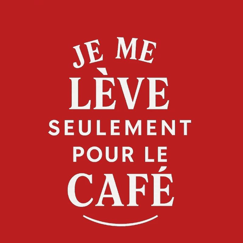 I get up for coffee
