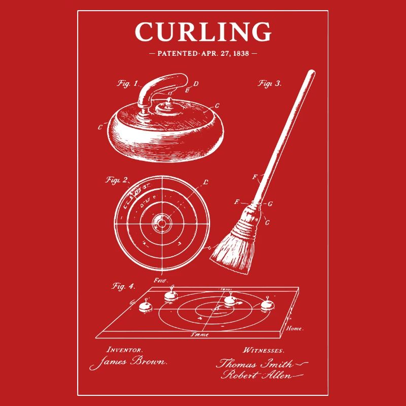 Illustrations de plans de curling