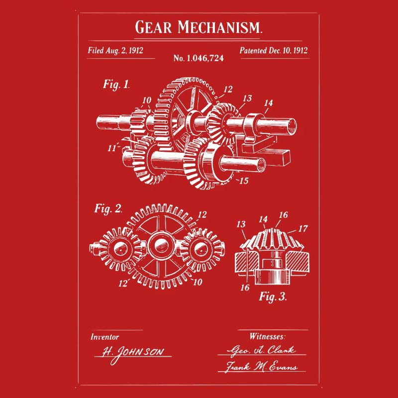 Art de plans de mécanisme d’engrenage