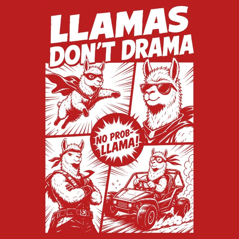 Llama Mode Action Comic