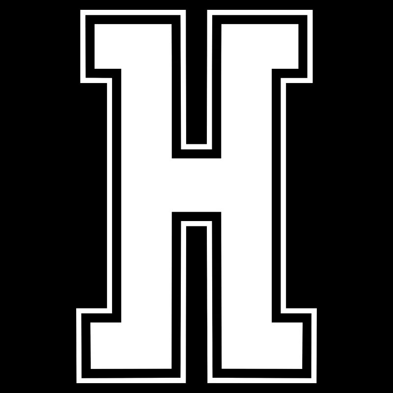 Varsity Letter H College Look