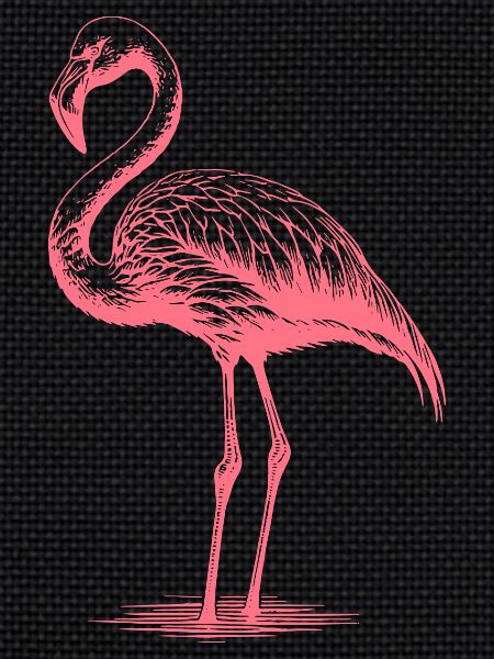 Cuddly pink flamingo