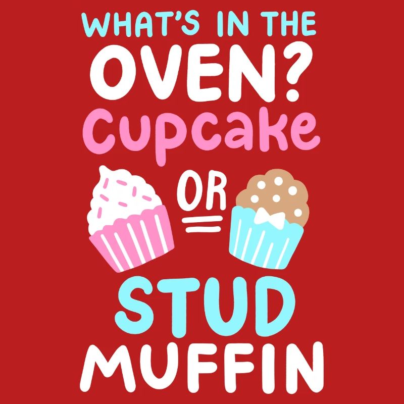 Cupcake oder Stud Muffin Gender Reveal Party