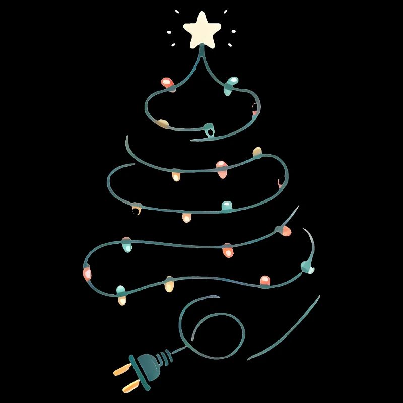 Weihnachtsbaum Lichterketten Design