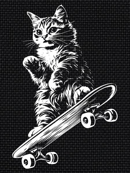 Cat Skateboard Skater