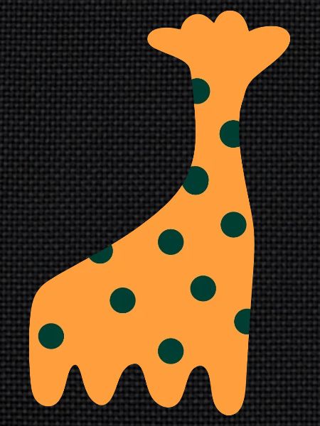Cute Orange Giraffe
